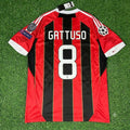 Gennaro Gattuso – AC Milan Home Retro Kit Jersey – | Trikot | Maillot Soccer Shirt