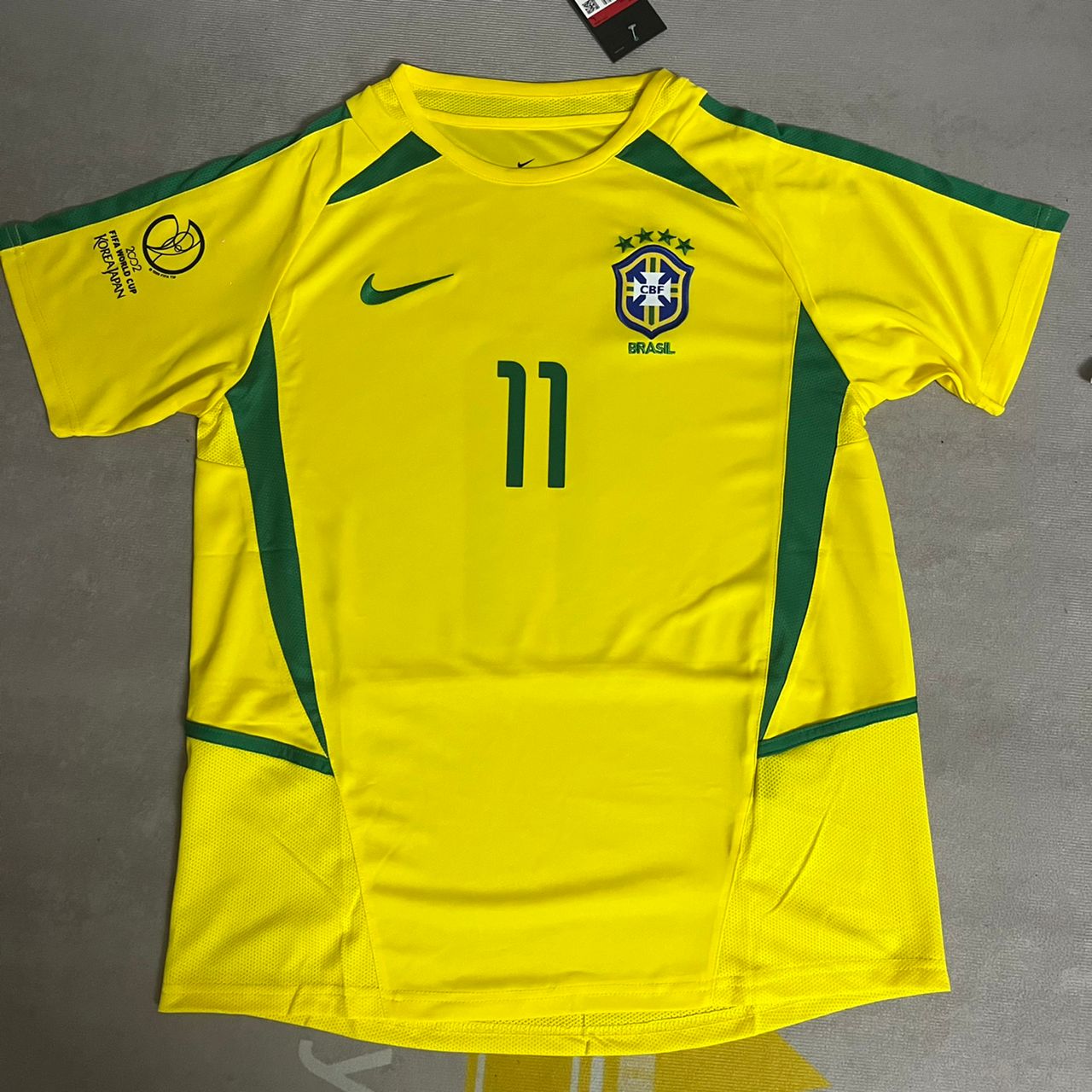 Ronaldinho Brasilien WM 2002 Retro Fußballtrikot