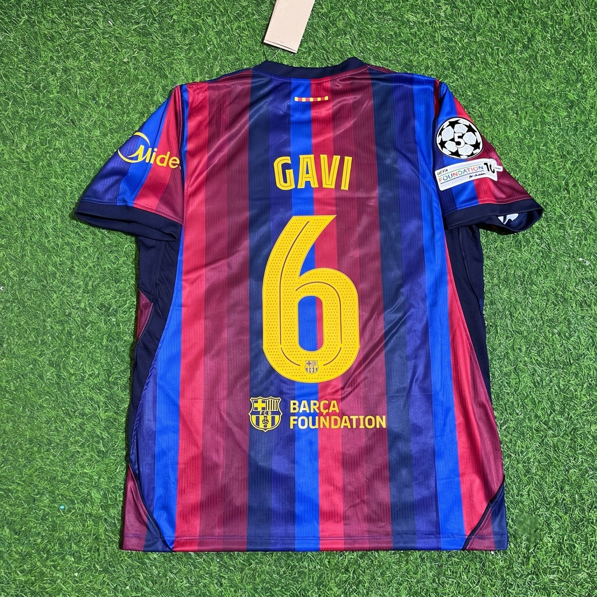Gavi #6 Barcelone 2027 Nouvelle saison Ligue des Champions Patch Maillot Domicile Trikot Maillot de Foot