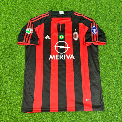AC Milan 2003/04 Home Retro Football Jersey – Gennaro Gattuso 8
