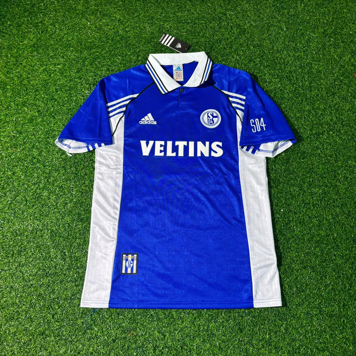 Andreas Müller FC Schalke 04 1999/2000 Blaues Heimtrikot Retro Fußballtrikot