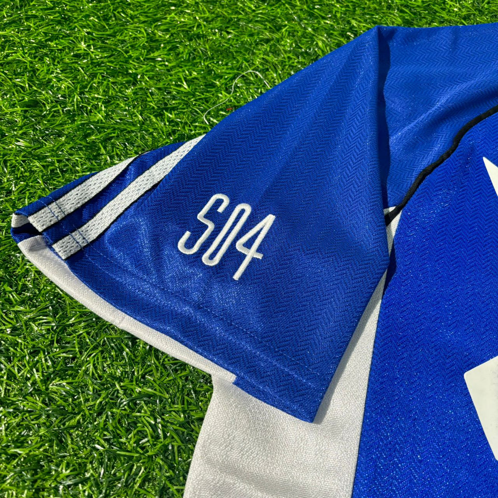 Andreas Müller FC Schalke 04 1999/2000 Blaues Heimtrikot Retro Fußballtrikot