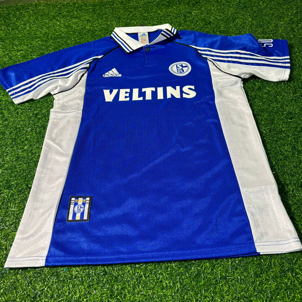 Marco van Hoogdalem FC Schalke 04 1999/2000 Blaues Heimtrikot Retro Fußballtrikot