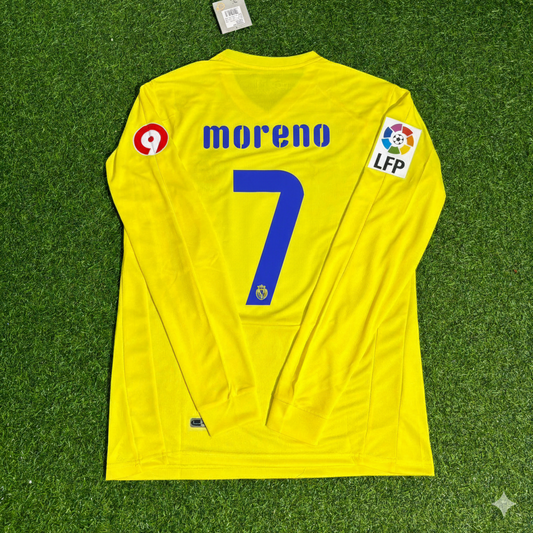 Gerard Moreno 7 Villarreal CF 2008/2009 Long Sleeve Retro Football Jersey