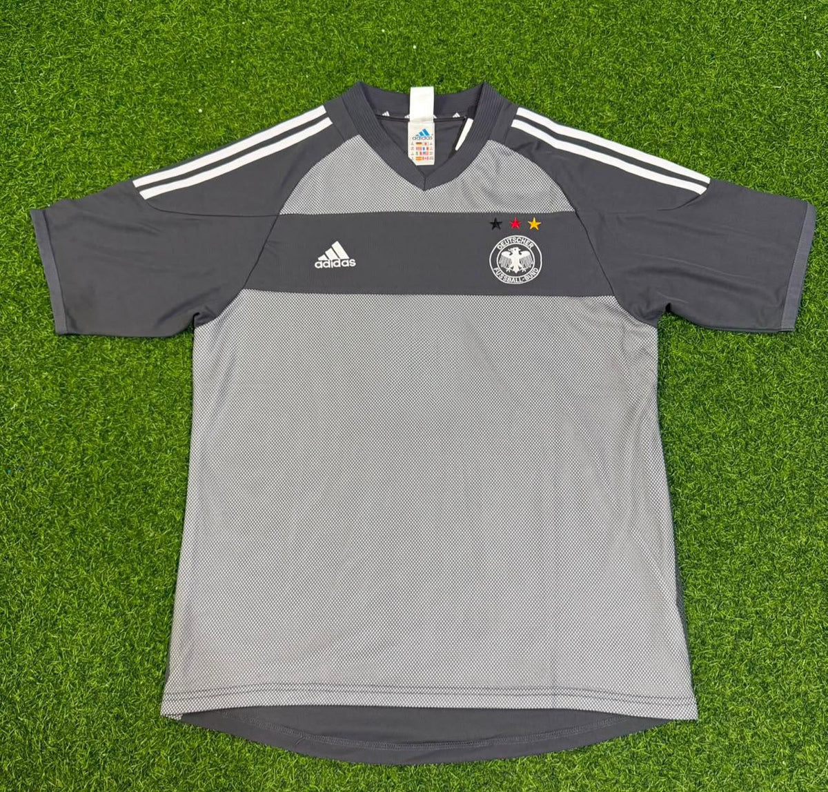 Deutschland 2002 WM graues spezielles Retro-Fußballtrikot – Jens Jeremies