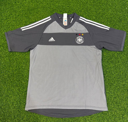Maillot de football rétro spécial gris Allemagne Coupe du Monde 2002 – Bernd Schneider