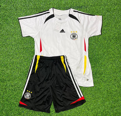 Maillot de football rétro blanc enfant Allemagne Coupe du Monde 2006 – Bernd Schneider