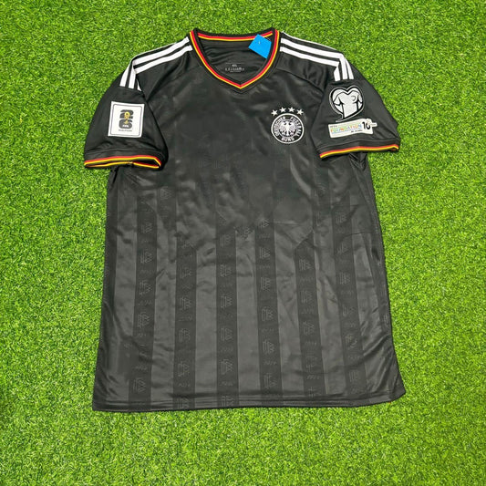 Deutschland 2026 WM Schwarzes Stil Fußballtrikot