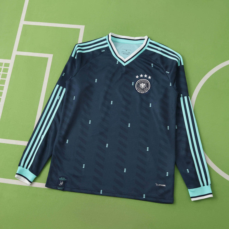 Maillot de foot extérieur manches longues Allemagne Coupe du Monde 2026