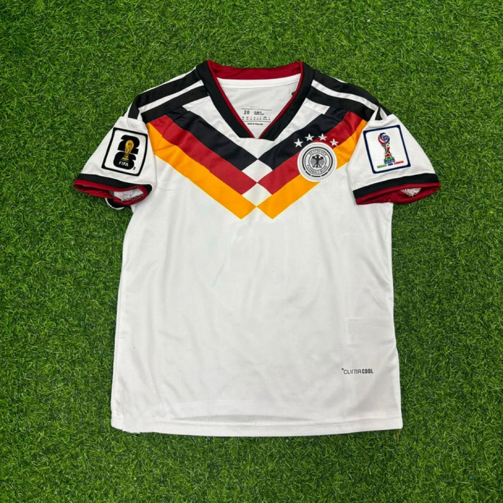 Maillot de football blanc Allemagne Coupe du Monde 2026