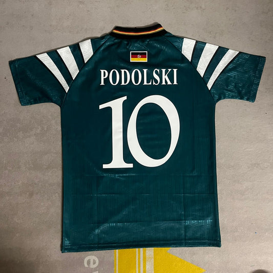Deutschland Deutschland Lukas Podolski Retro Trikot Deutschland Weltmeisterschaft retro trikot Fußballtrikot