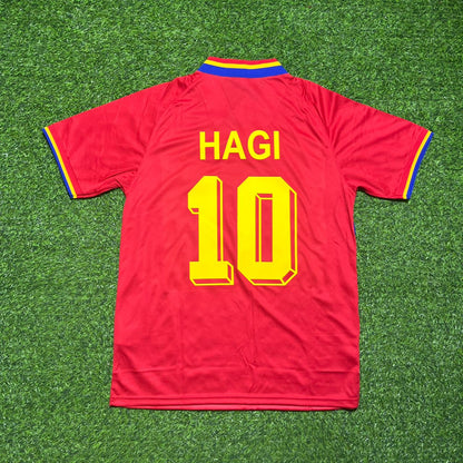Gheorghe Hagi #10 Romania 1994 World Cup Red Retro Jersey