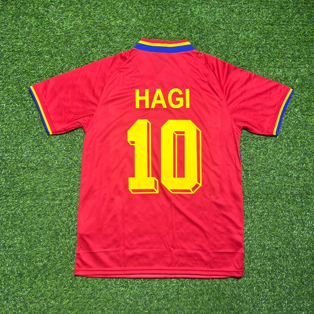 Gheorghe Hagi #10 Romania 1994 World Cup Red Retro Jersey