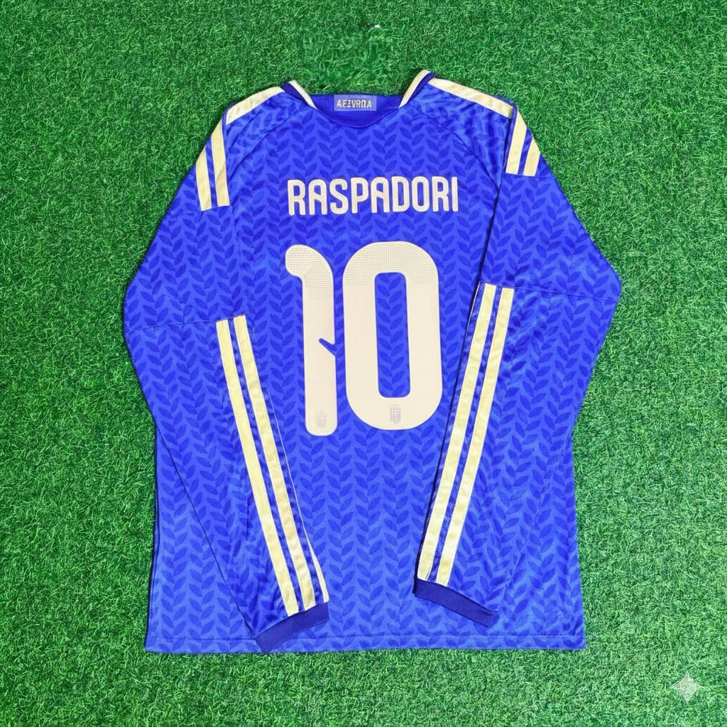 Giacomo Raspadori 10 – Italien WM 2026 Langarm Fußballtrikot