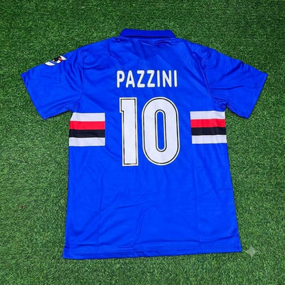 Giampaolo Pazzini Sampdoria Besonderes Retro-Fußballtrikot