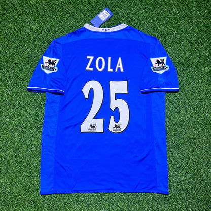 Gianfranco Zola Chelsea Saison 2003 2005 Heim Marineblau Retro Trikot Fußballtrikot