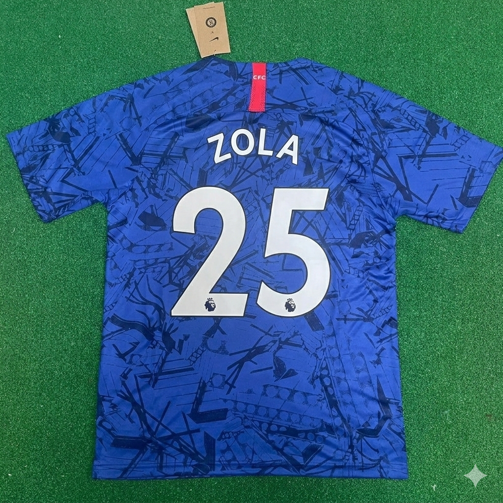 Gianfranco Zola #25 Chelsea Blau Retro Trikot Fußballshirt