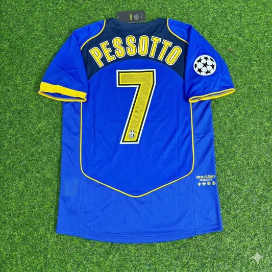 Gianluca Pessotto Juventus 2004-2005 Blue Retro Jersey | Kit | Trikot | Maillot Soccer Shirt