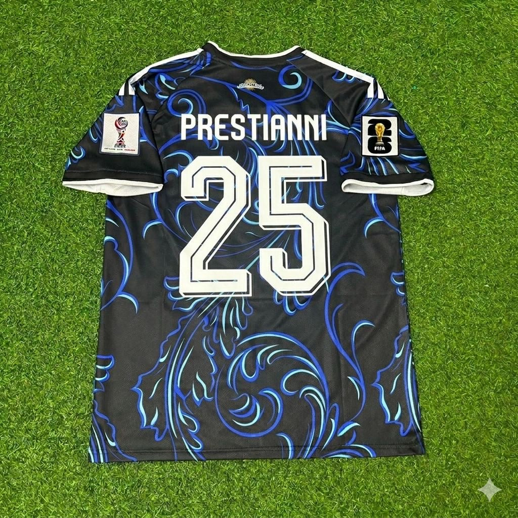 Gianluca Prestianni #25 Argentinien 2026 Weltmeisterschaft Neue Saison Fußballtrikot Set