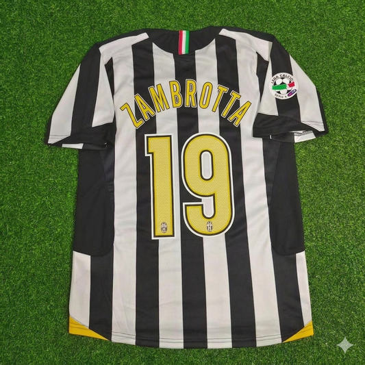 Gianluca Zambrotta Juventus 2005-2006 Retro-Trikot | Fußballtrikot | Trikot | Fußballshirt