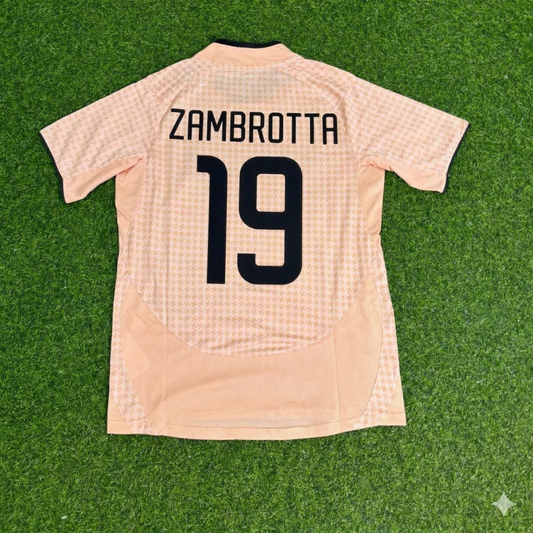 Gianluca Zambrotta 19 Juventus 2003/2004 Auswärtstrikot Retro Fußballtrikot