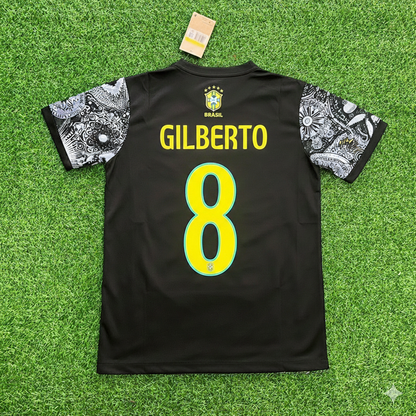 Gilberto Silva Brasilien – ikonisches Retro-Fußballtrikot, Maglia, Fußballshirt