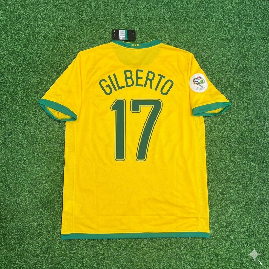 Gilberto Silva #17 Brasilien WM 2006 Trikot