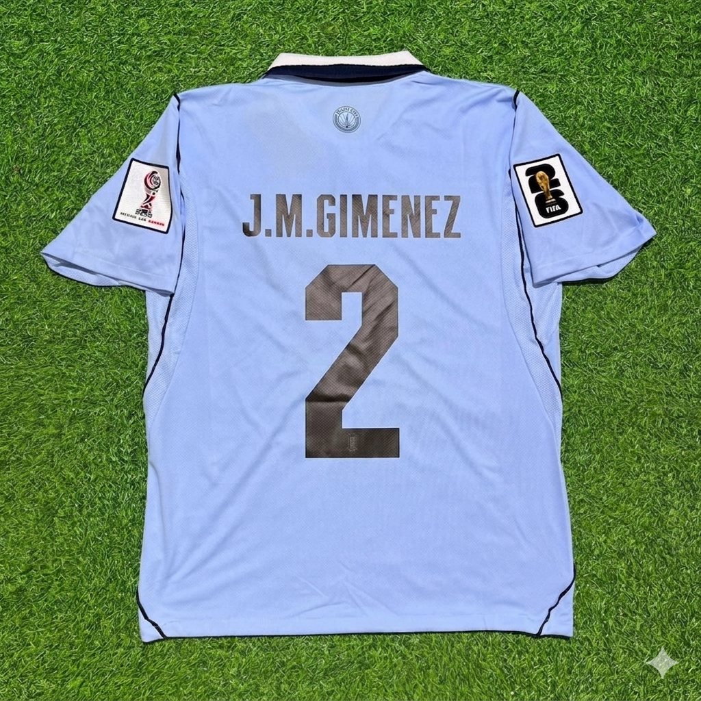 José María Giménez #2 Uruguay 2026 World Cup Home Sky Blue Jersey