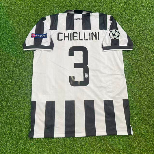 Giorgio Chiellini 3 Juventus 2014 2015 Retro Fußballtrikot Set