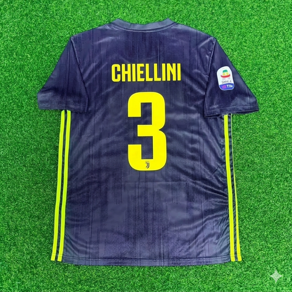 Juventus 2017/18 Home Retro Football Jersey – Giorgio Chiellini 3