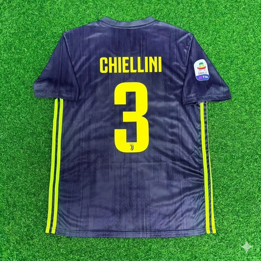 Juventus 2017/18 Retro-Heim-Fußballtrikot – Giorgio Chiellini 3