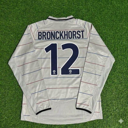 Giovanni van Bronckhorst #12 Barcelona 2003 2004 Auswärts Langarm Retro Fußballtrikot