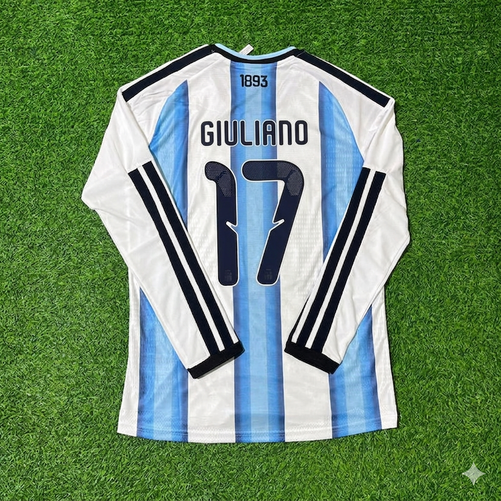Giuliano Simeone #17 Argentinien WM 2026 Langarm Fußballtrikot-Set