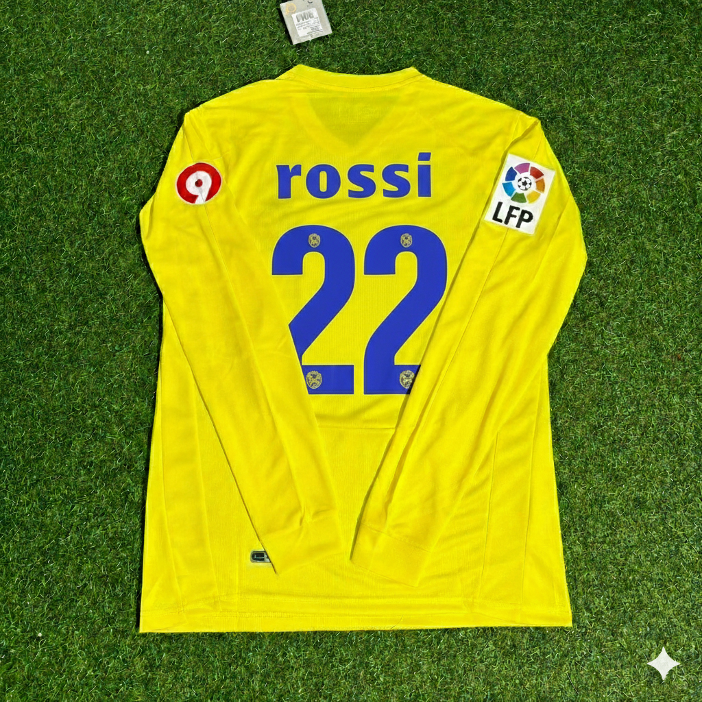 Maillot de football rétro à manches longues Giuseppe Rossi 22 Villarreal CF 2008/2009