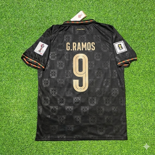 Gonçalo Ramos #9 Portugal 2026 WM Schwarzes Fußballtrikot