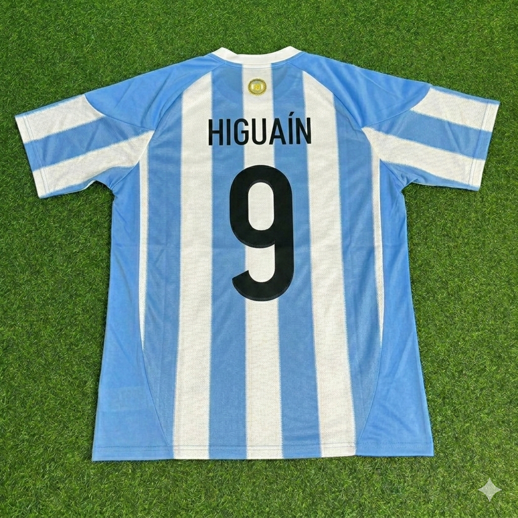 Gonzalo Higuain 9- 2010 World Cup Argentina Retro Jersey