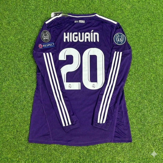 Gonzalo Higuaín 20- Real Madrid 2010/2011 Purple Long Sleeve Football Jersey