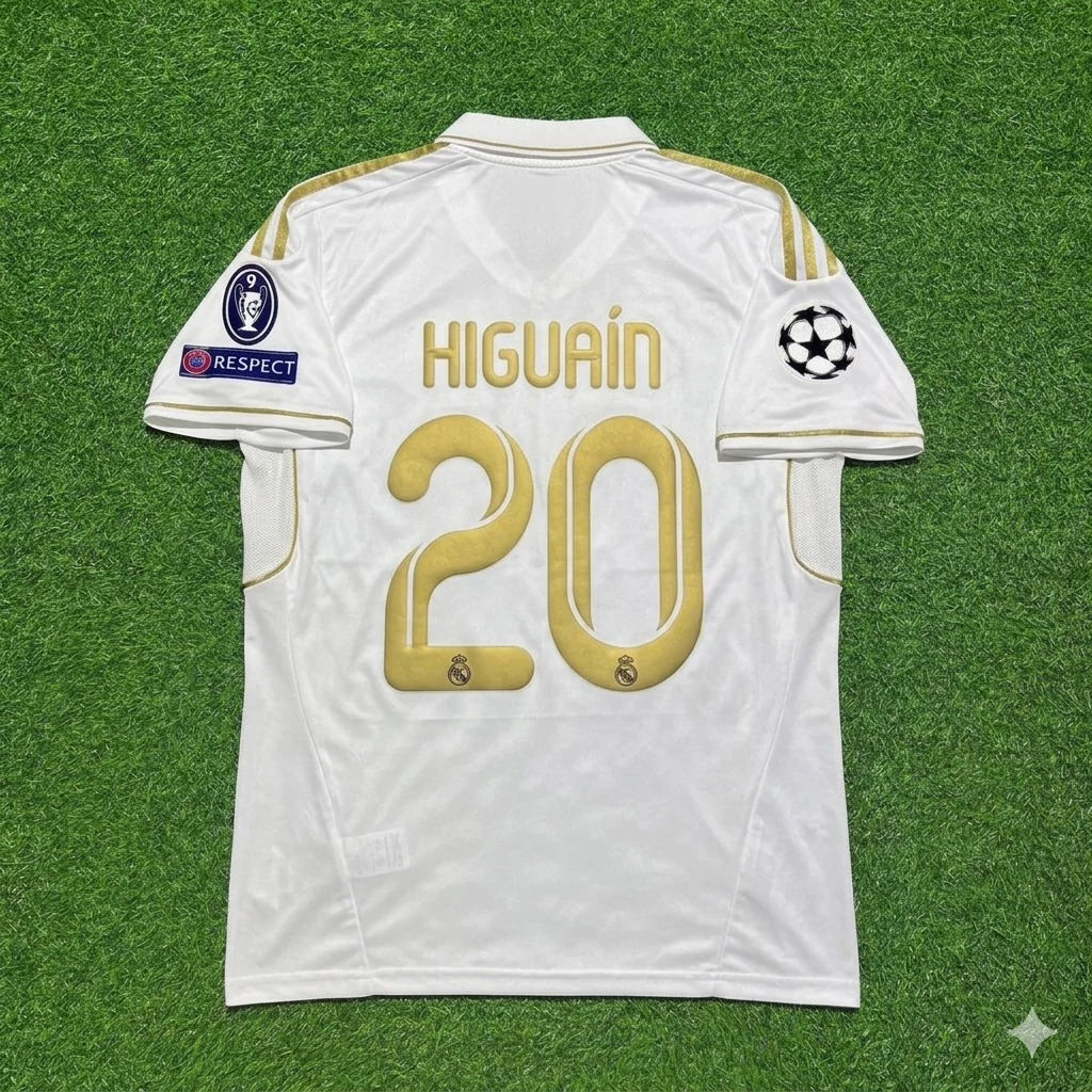 Gonzalo Higuaín #20 Real Madrid 2011-2012 Jersey Soccer Shirt Trikot