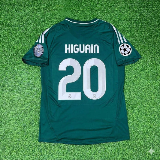 Gonzalo Higuaín #20 Real Madrid 2012-2013 Champions League Grünes Trikot Fußballshirt