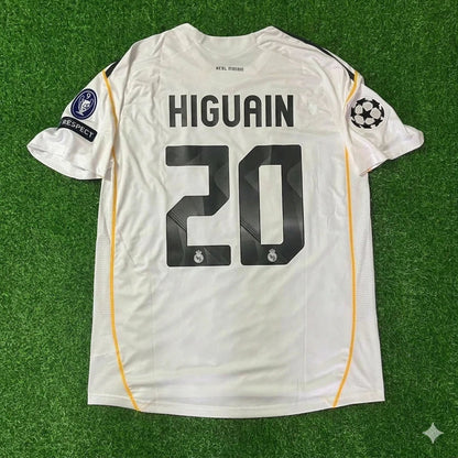 Gonzalo Higuain Real Madrid 2009 2010 Retro Jersey Soccer Shirt Trikot