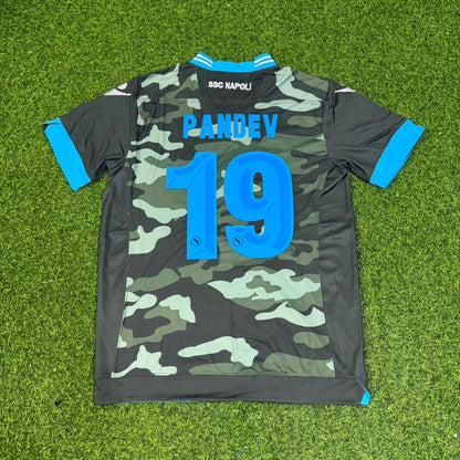 Goran Pandev 19 – Napoli 2013-14 Retro Kit Jersey Trikot Maillot Soccer Shirt