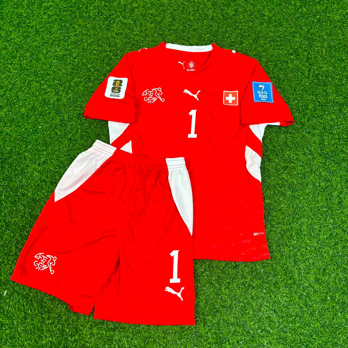 Gregor Kobel 1- Suisse Coupe du Monde 2026 Ensemble Enfant Maillot