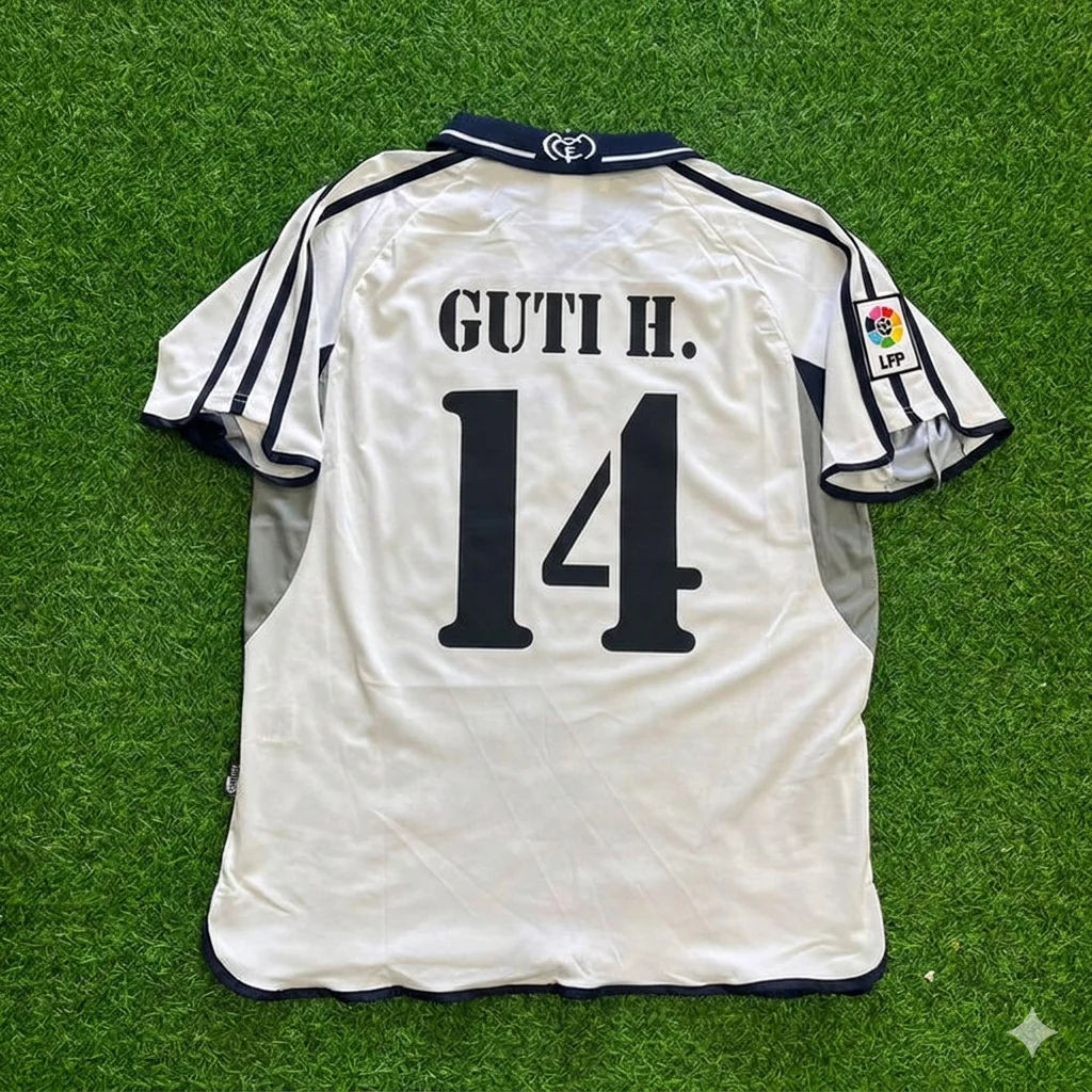 Guti Hernández 14- Real Madrid 2000 Retro Football Jersey