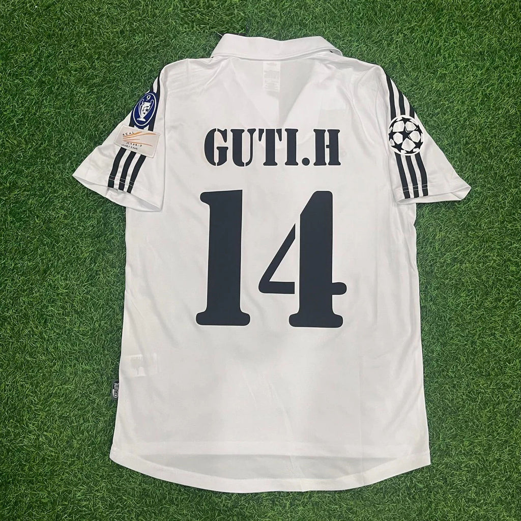 Guti Hernández Real Madrid 2002–2003 Heim Retro Fußballtrikot Set