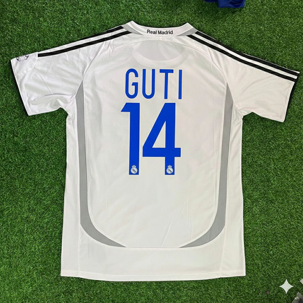Guti Hernández 14– Real Madrid 2006–2007 Home Kit Jersey – | Trikot | Maillot Soccer Shirt