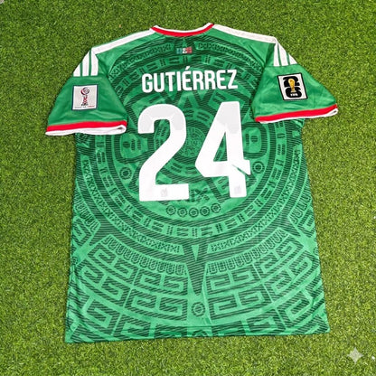 Brian Gutierrez Mexico 2026 World Cup Home Green Football Jersey