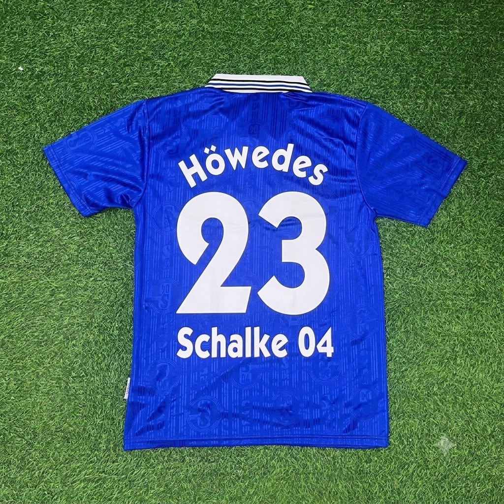 Benedikt Höwedes Schalke 04 Heim Retro Fußballtrikot
