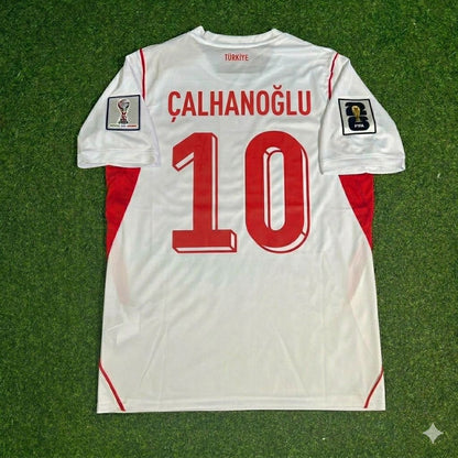 Hakan Çalhanoğlu #10 Türkei Türkei- WM 2026 -Auswärts Weiß - Trikot Trikot - Maillot Maglia