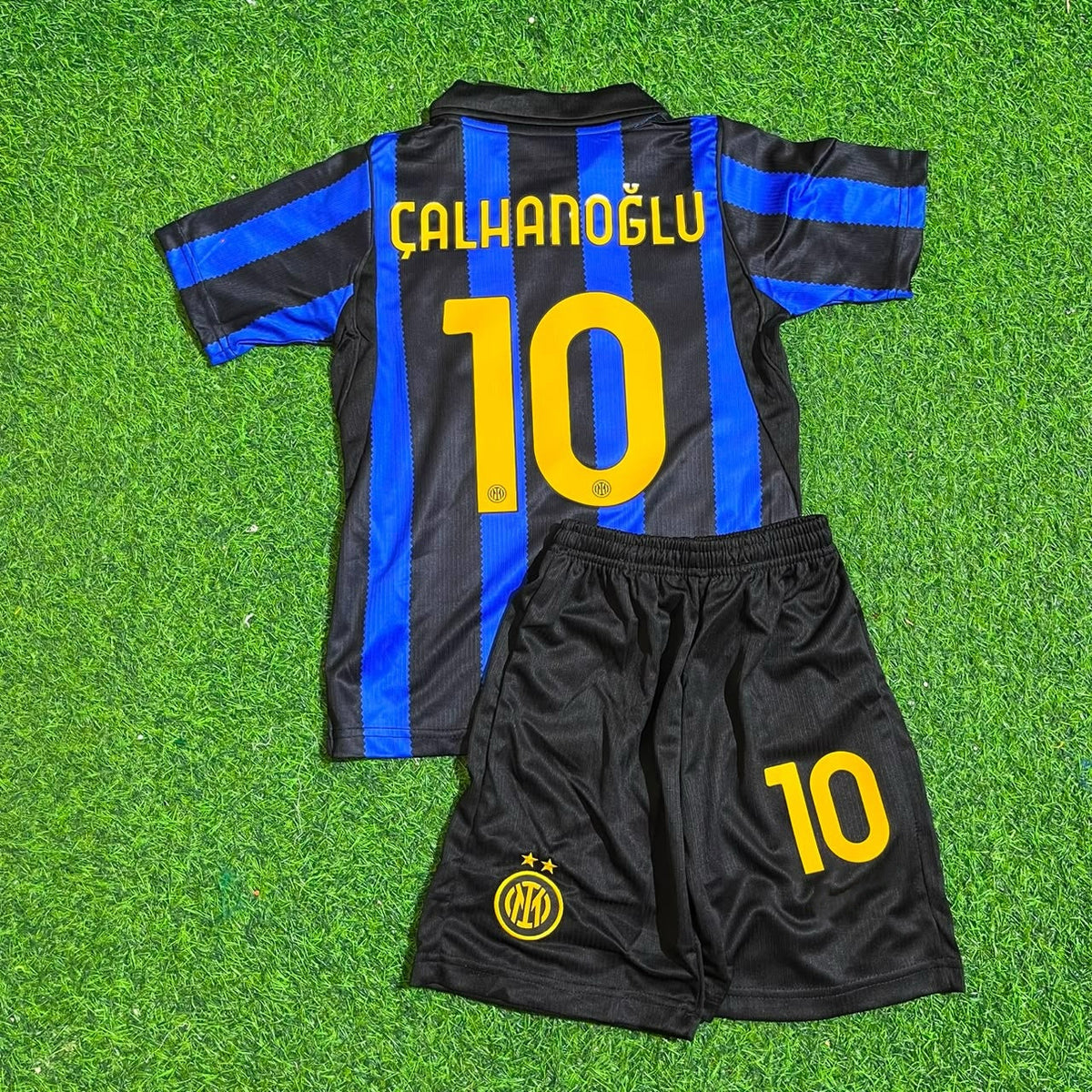 Hakan Calhanoglu Inter Home New Season 2027 Kids Jersey Trikot Maillot Soccer Shirt