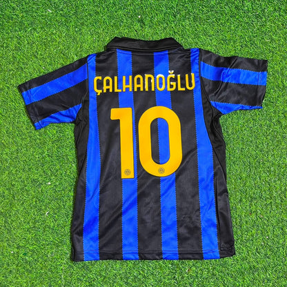 Hakan Calhanoglu Inter Home New Season 2027 Kids Jersey Trikot Maillot Soccer Shirt
